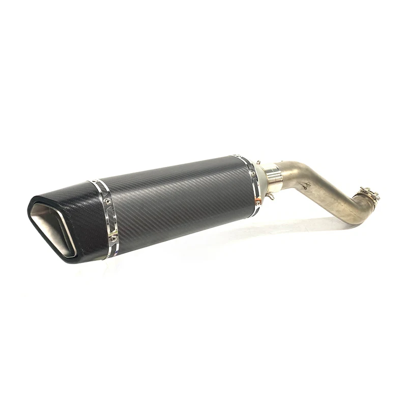 TEENTOP Motorcycle Megaphone Slip-On Exhaust Pipe Muffler for RSV4 1000/Tuono V4 Factory Modify Titanium 60.5mm 2021+