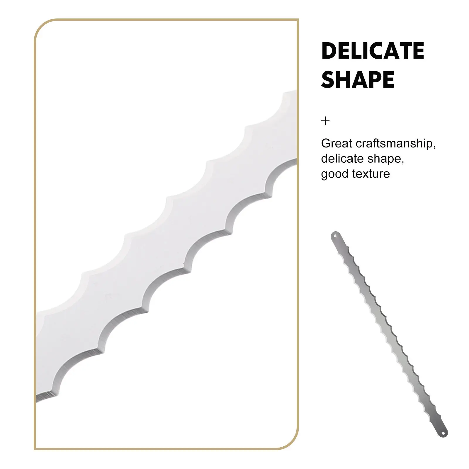 4Pcs Bread Saw Blades Double-Sided Stainless Steel Serrated Slicer Replacement for Bakery Bread Cutting Tool Toast Cake Cutter