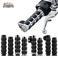 Empuñaduras de manillar de motocicleta de 25mm, barra de mango de acelerador de motocicleta para Harley Cruiser Chopper, Suzuki personalizado para Kawasaki Yamaha