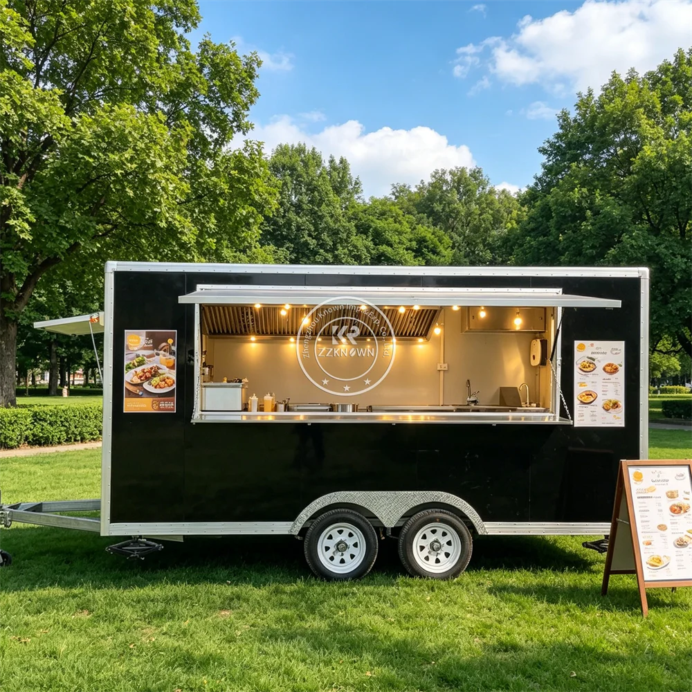 

Mobile Restaurant Truck Shawarma Kebab Coffee Trailer Street Concession Fast Food Truck Trailer With Professional Equipment