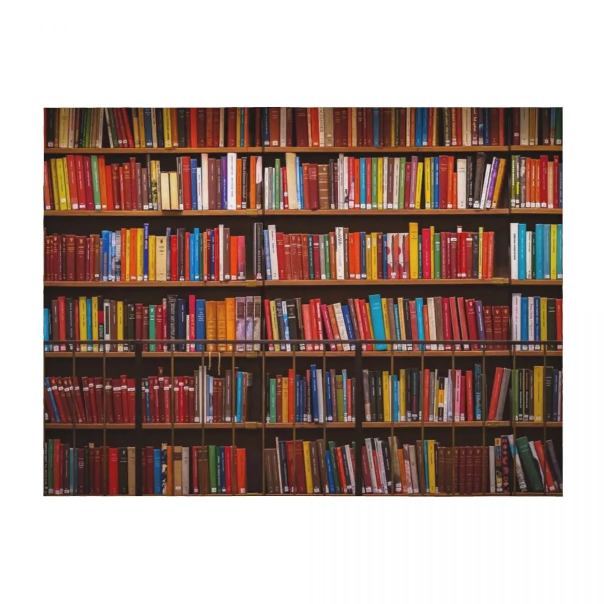 

Bookworm Antique book library, vintage book shelf Throw Blanket Cute Plaid Warm valentine gift ideas bed plaid Blankets