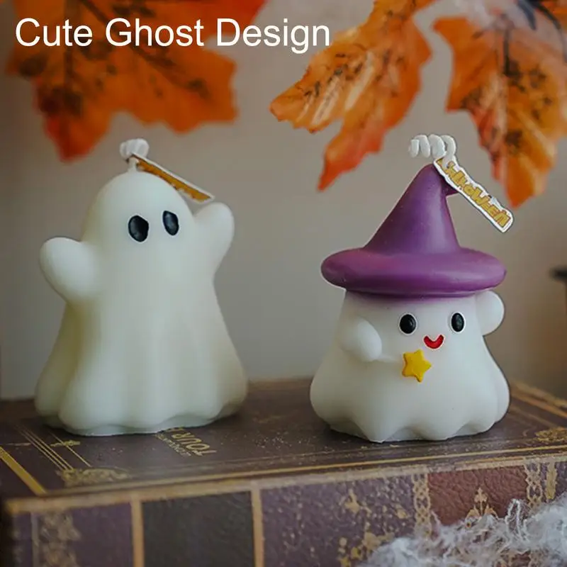 Ghost Scented Candle Halloween Decorations Ghost Candles Decor Spooky Scent Candles Home Decor Ghost Shaped Candles Halloween