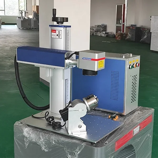 Portable 50w fiber   marking machine with 150x150mm