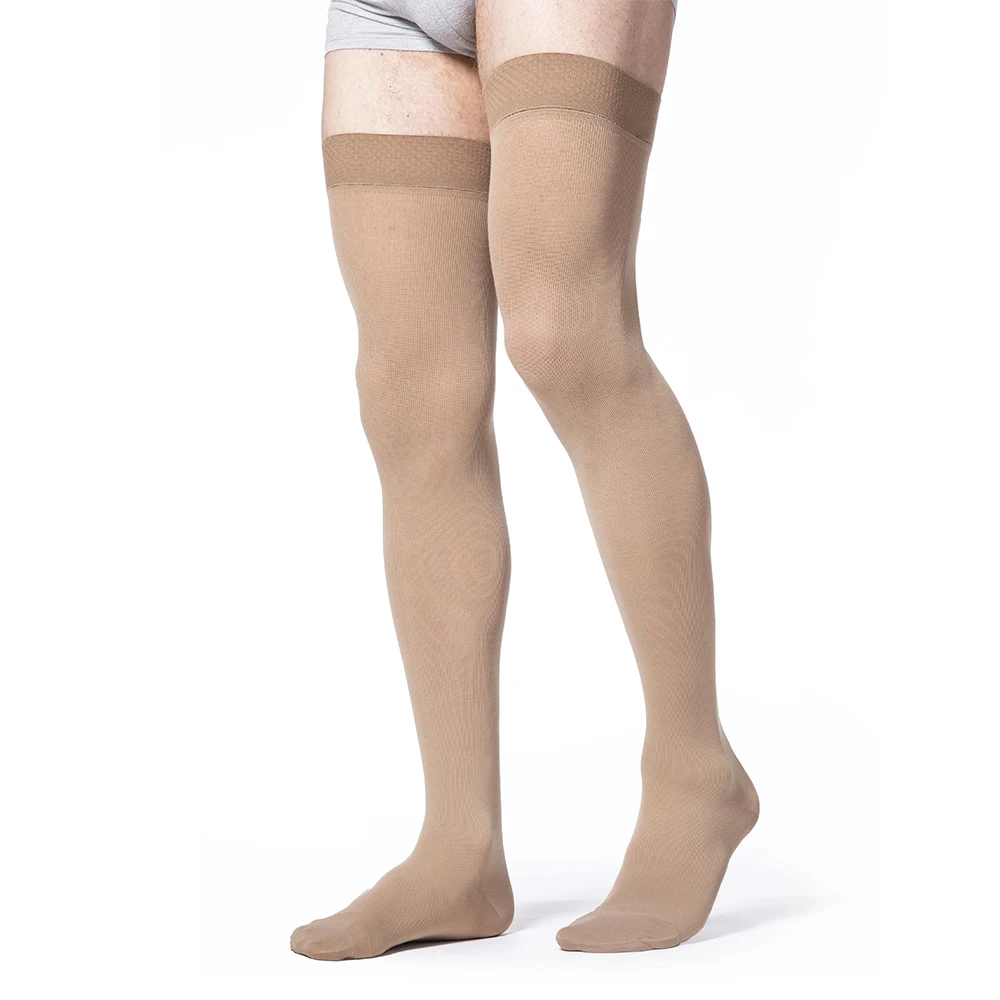 Calcetines de compresión de 30-40 mmHg, medias altas hasta el muslo, lo mejor para DVT, maternidad, embarazo, venas varicosas, férula de espinillas