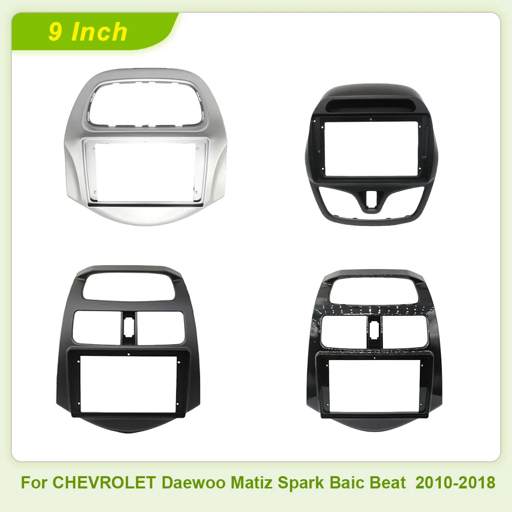 Para CHEVROLET Daewoo Matiz Spark Baic Beat 2010-2018 9 pulgadas Radio estéreo de coche marco Android Panel Fascia Cable navegación Canbus