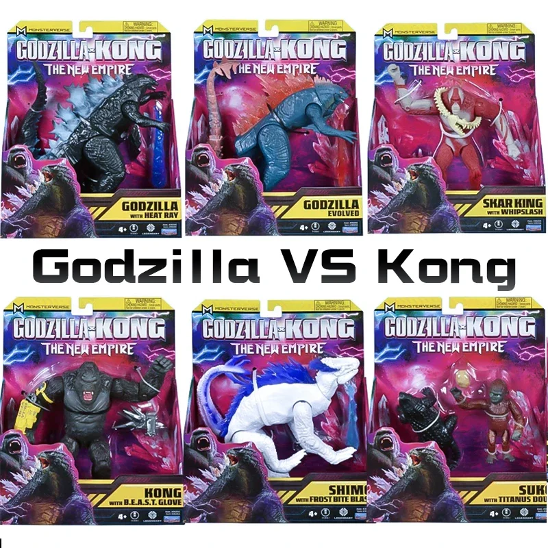 Godzilla VS Kong ตุ๊กตาขยับแขนขาได้ New Empire 2024 Shimo skar King titanus Doug ข้อต่อเคลื่อนย้ายได้ของขวัญวันเกิดสำหรับเด็ก