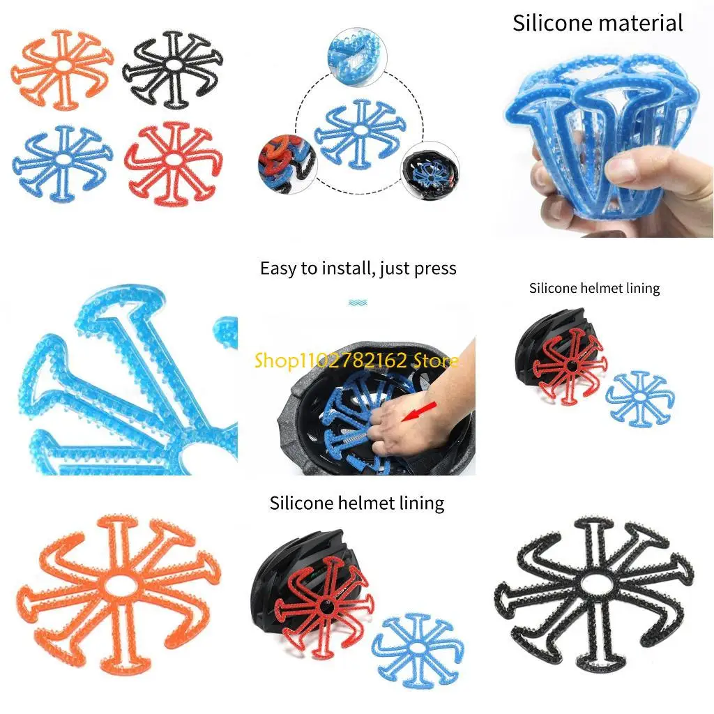 

547B Inner Padding Silicone Pads Lining Cushion Mat for Motorcycle Helmet Padding