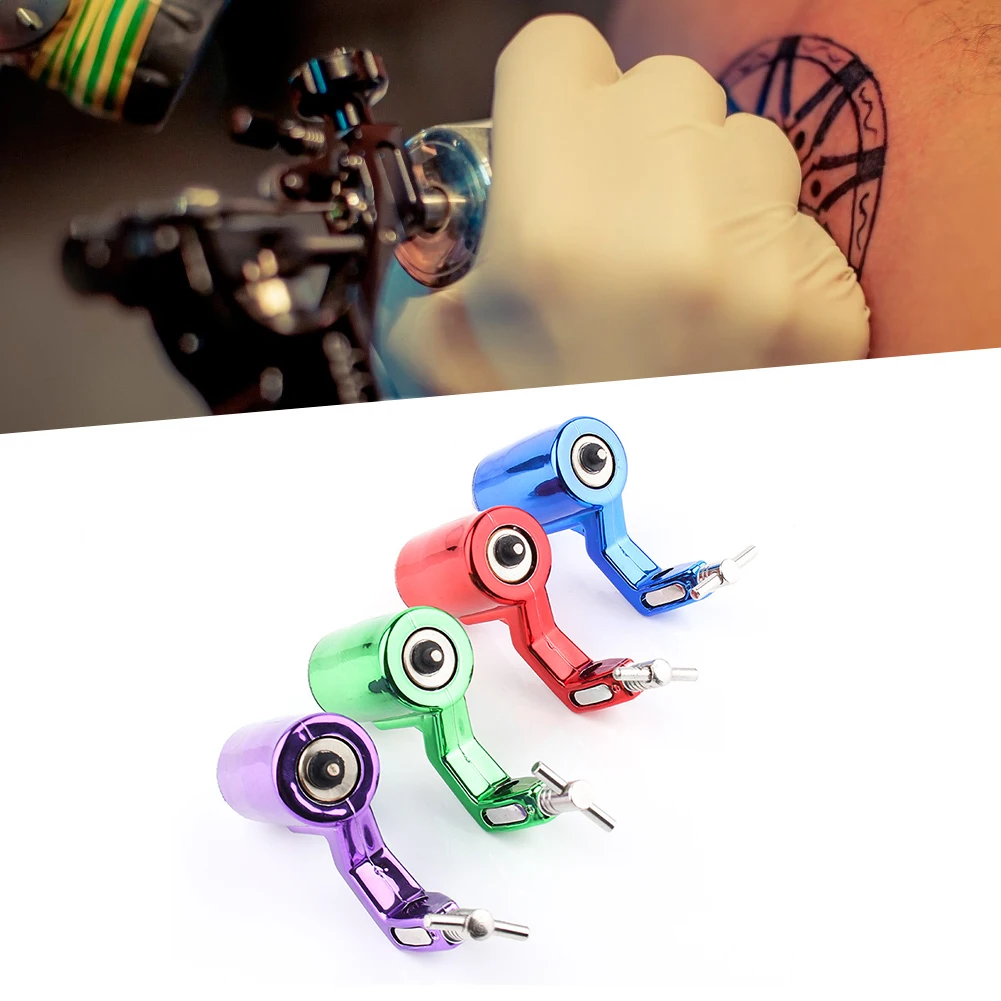 1PCS 4 Color Motor Machine Tattoo Embroidery Secant Atomization All-In-One Machine Professional Alloy Rotary Tattoo Machine Gun