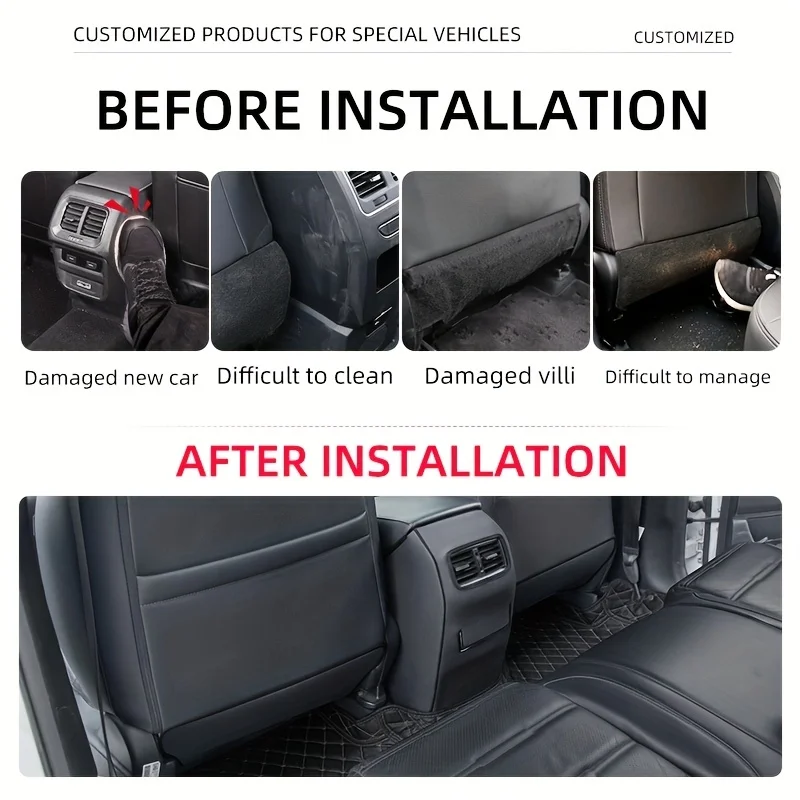 For 17-2023 Honda Crv Modified Seat Anti-kick Decoration Supplies Complete Central Control Anti-kick Pad Stowing Tidying