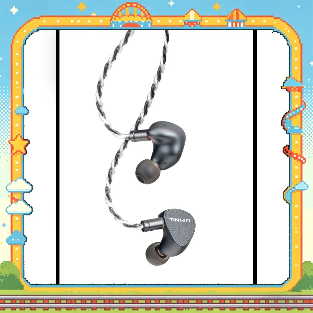 TINHIFI T5S Wired HiFi In-Ear Earphones 10mm Topping Dynamic Driver 0.78mm 2Pin Detachable Cable For Gifts