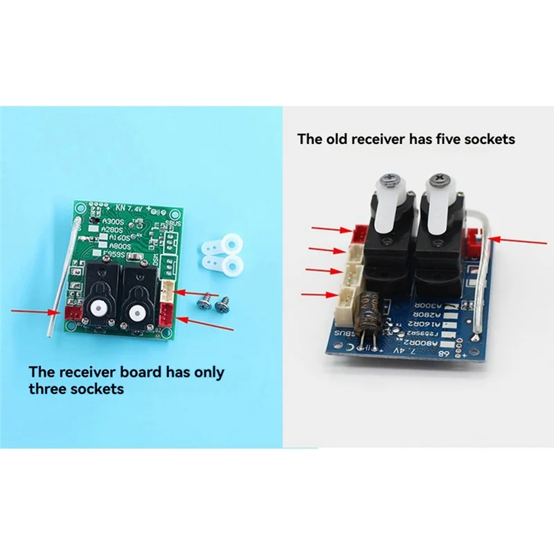 ABKI-modelo de placa de circuito de planeador de avión de Control remoto adaptado a la nueva versión para receptor Wltoys XK A300.0023.002