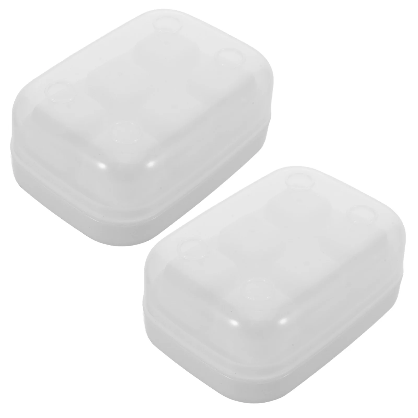 

2Pcs Press Ice Cube Tray Stackable Storage Bin Flexible Food Mold Portable Ice Maker Tray for Drinks Party Freezer Use