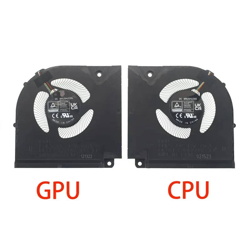 Laptop CPU GPU Cooling Fan DC12V 0.6A 4-Pin for Gigabyte Aorus 17X AZF RTX 4090