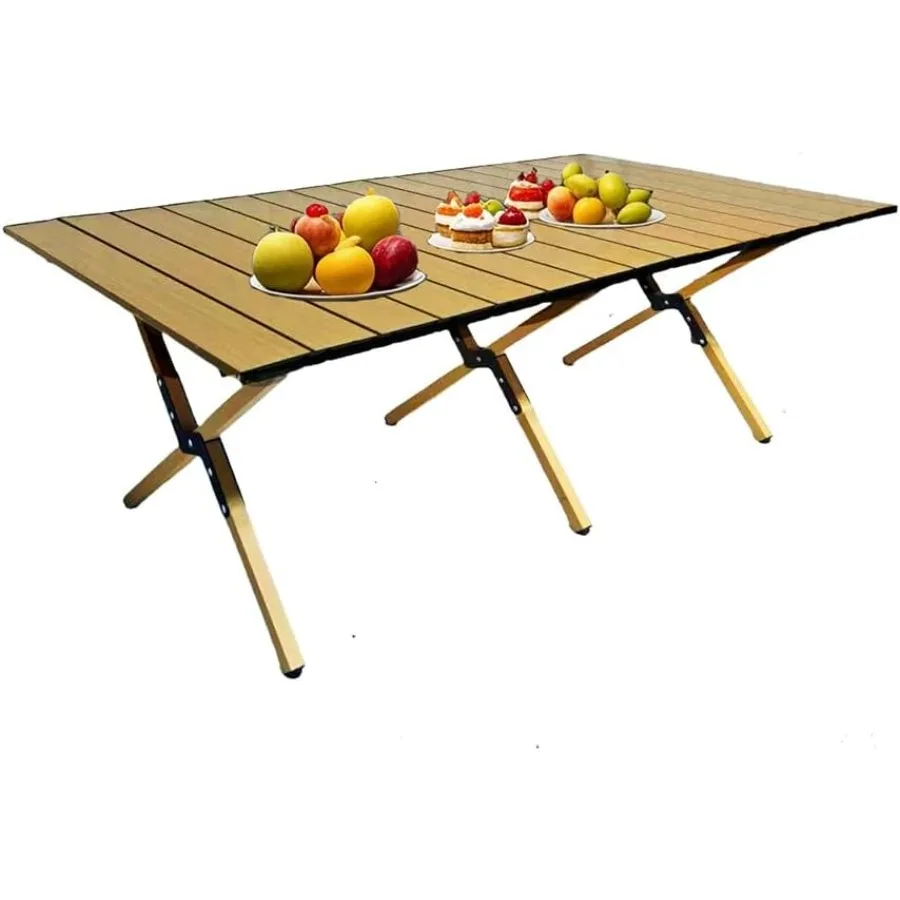 

Portable Low Aluminum Roll Up Travel Folding Table for Beach Camping Picnic and Outdoor Adventures Compact Lightweight MultiPur