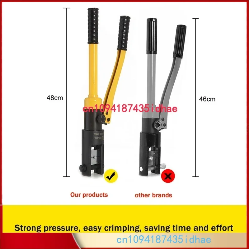 Alicates de prensado hidráulicos manuales, cable, terminal de aluminio y cobre, alicates de prensado, herramienta de compresión, rango de presión 70/120/240/300