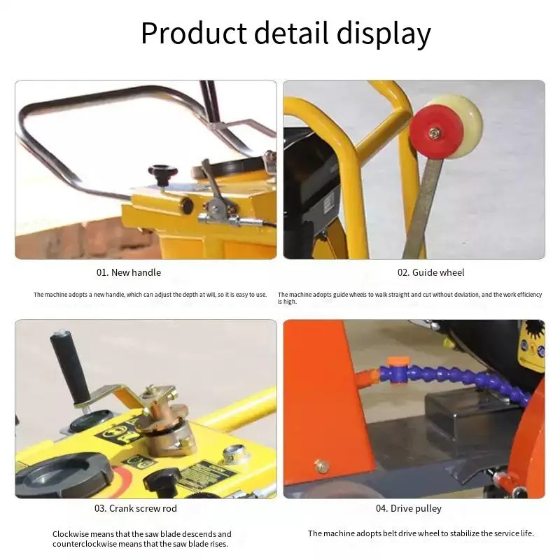 

【Brand new】Road Cutting Machine Concrete Pavement Saw For Asphalt Cement Joint Slotting Grooving Construction Use