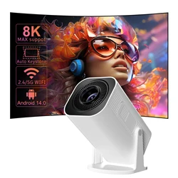 Salange P330 Mini Projetor Android 14 300 ANSI 4K 8K 1080P Wifi6 BT5.3 Home Cinema Portable Projector