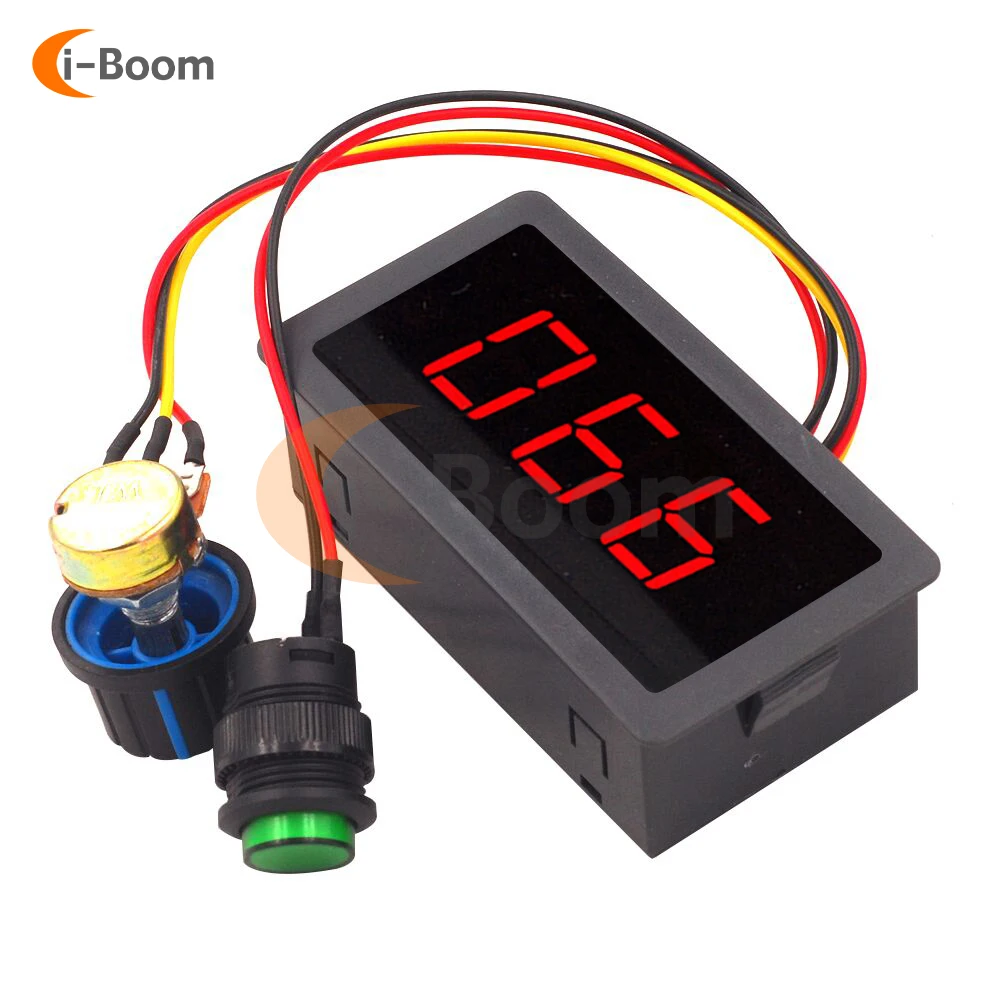 DC 6V 12V 24V Pwm regulator prędkości silnika nieskończenie zmienne dioda LED cyfrowy wyświetlacz moduł sterujący silnikiem