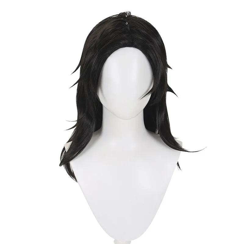 La perruque pour le personnage d'acrobat Qi Yuzhu du jeu "Identity V" avec un dessus de cuir chevelu réaliste.