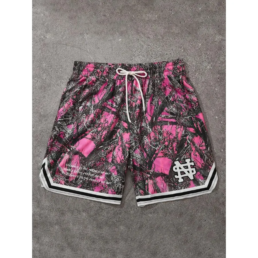 

Новые свободные мужские шорты с принтом в виде сухих веток деревьев, подходящие для занятий спортом и отдыха.