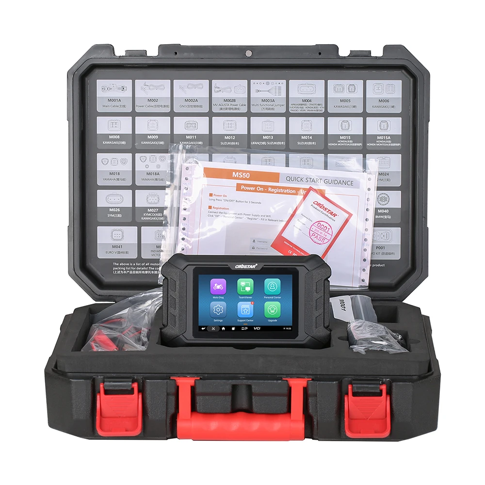 New OBDSTAR MS50 Motorcycle Scanner Motorbike Diagnostic Key Programming and ECU Remap Tool 1 Year Free Update Online