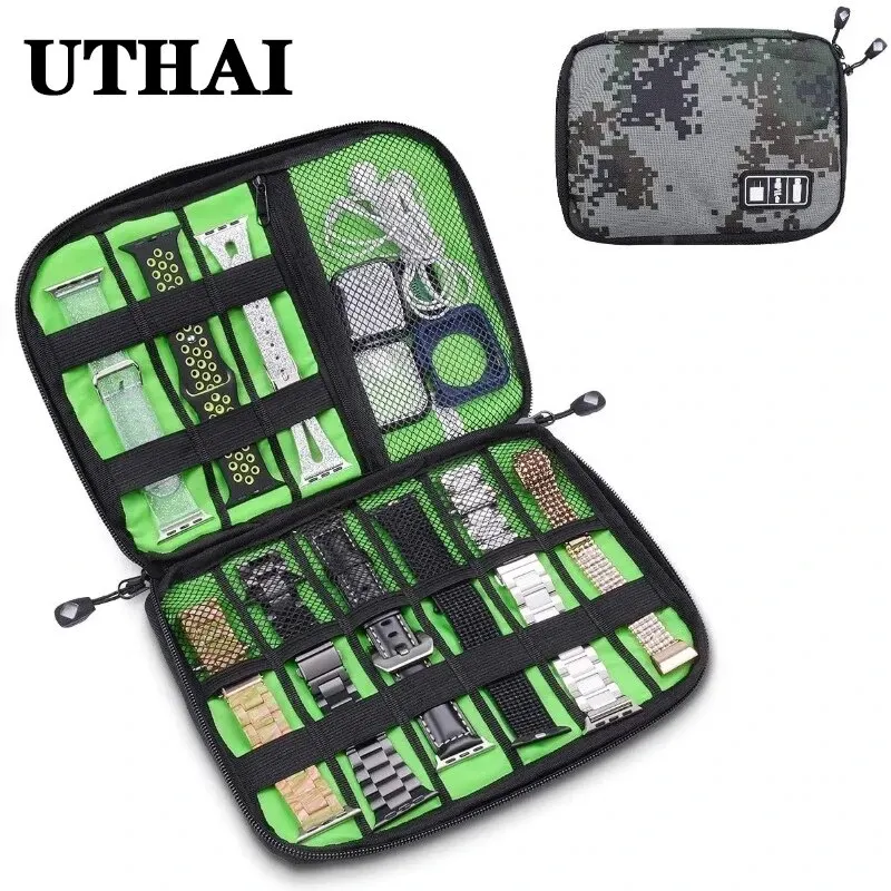 Watch Case Storage Box Data Cable Digital Bag Mobile Phone Accessories Headset Charger USB Hard Disk Case Portable Waterproof