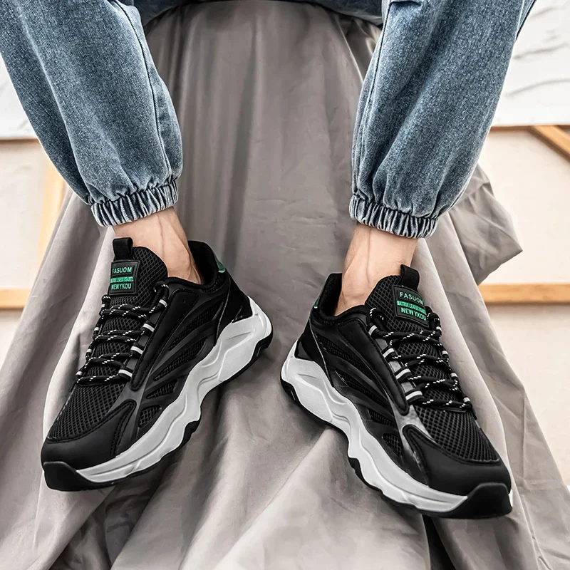 

Мужская спортивная обувь весна-лето, высококачественные кроссовки на шнуровке большого размера на плоской подошве с низким берцем и мягкой подошвой, противоскользящие, на шнуровке