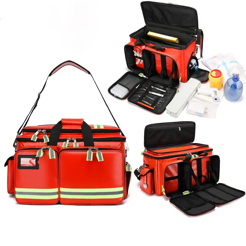 First Aid Kits Medical Bag Outdoor Emergency Rescue Large Capacity Bag Empty Waterproof Multi-pocket Sports Travel Nylon Bags