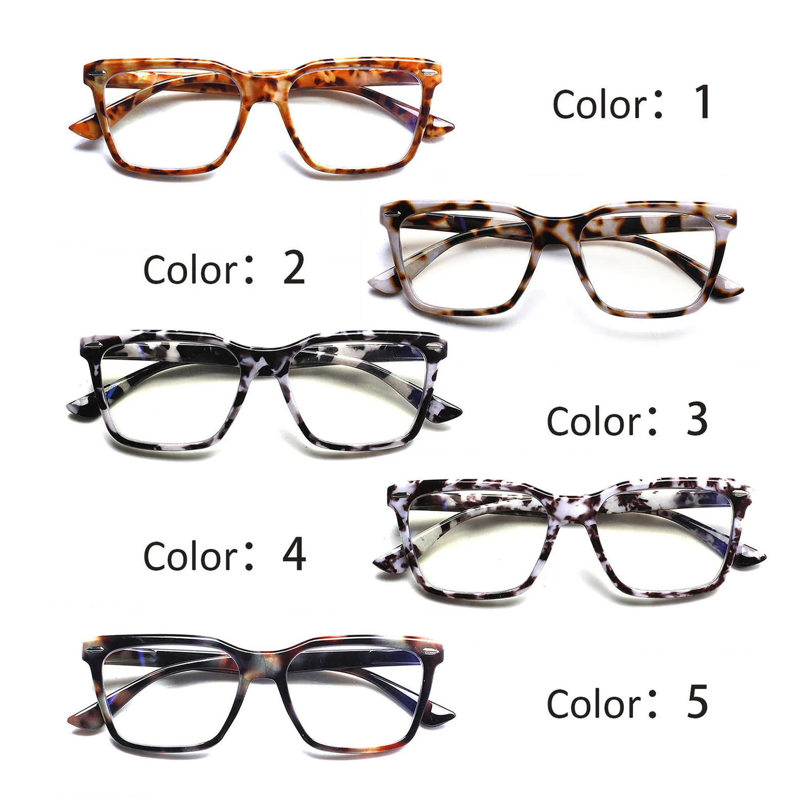 CLASAGA Reading Glasses Ultralight  Prescription Glasses Women Men HD Lenses Rectangular Anti Fatigue  Eyeglasses Diopter0~+6.0