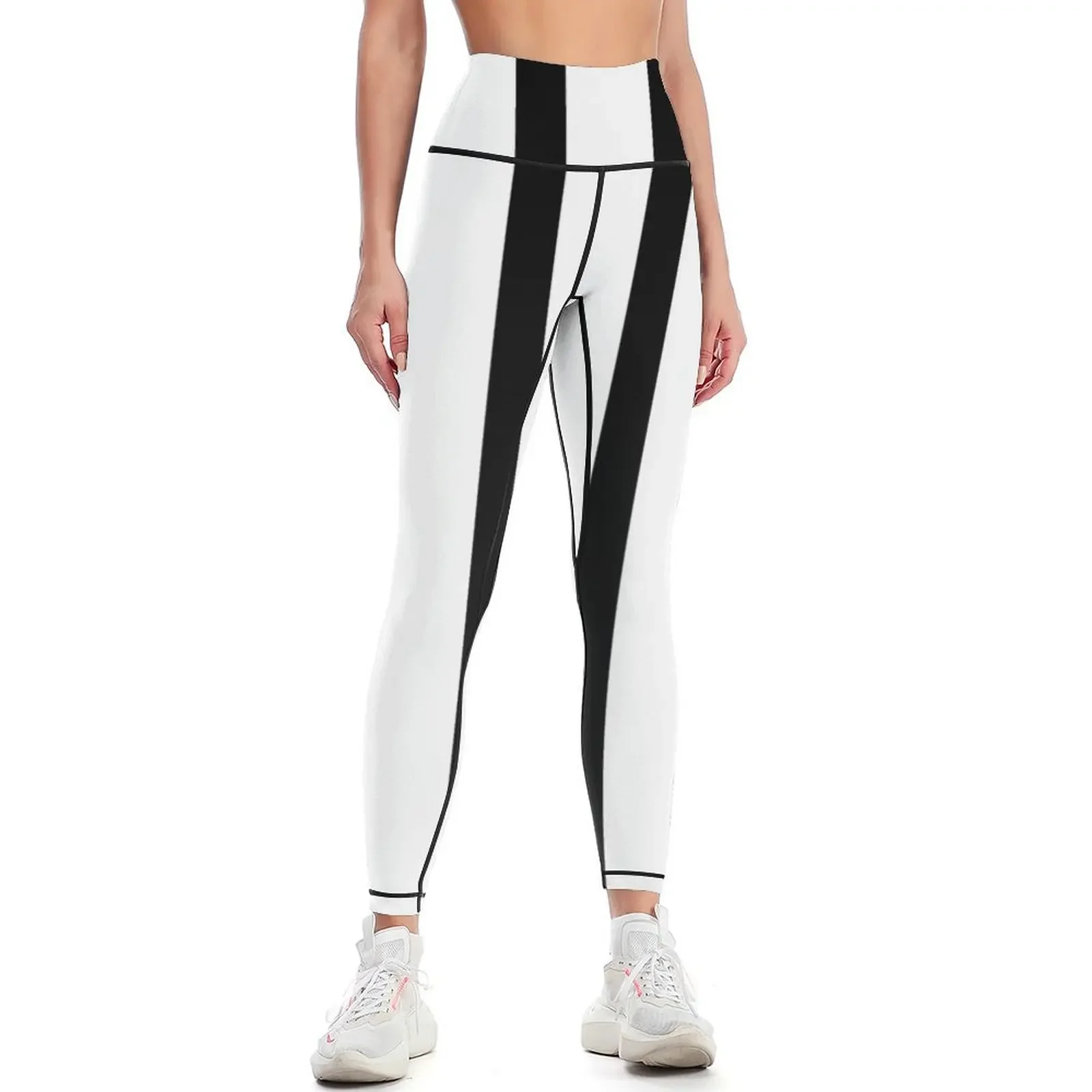 black striped Leggings gym top gym pants trousers gym's clothing Womens Leggings