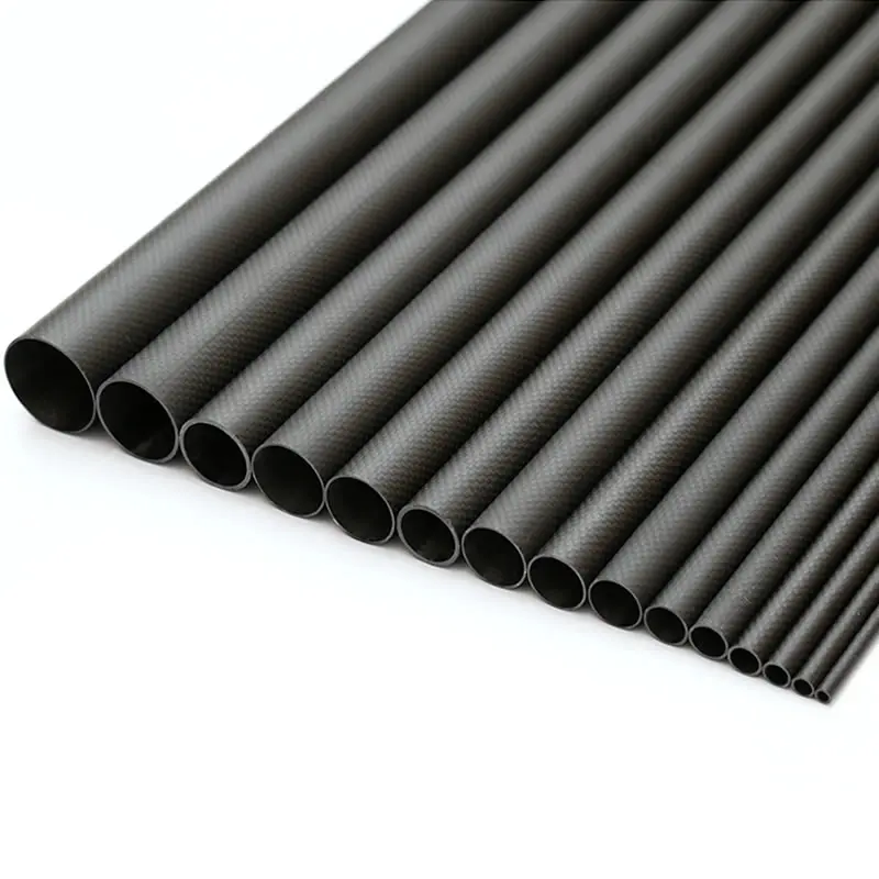 3K Twill Carbon Fiber Tube Hollow 100% Pure Carbon Pipe Matte Glossy Surface Used for Model Airplane Kite Poles OD 11 13 15 mm