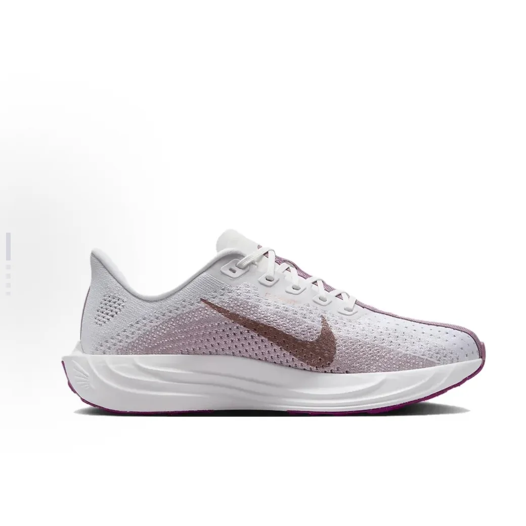 Nike White Air Zoom Pegasus Plus Men's and Women's Fashion Simple Low Top Running Shoes Comfortable Breathable Sneakers