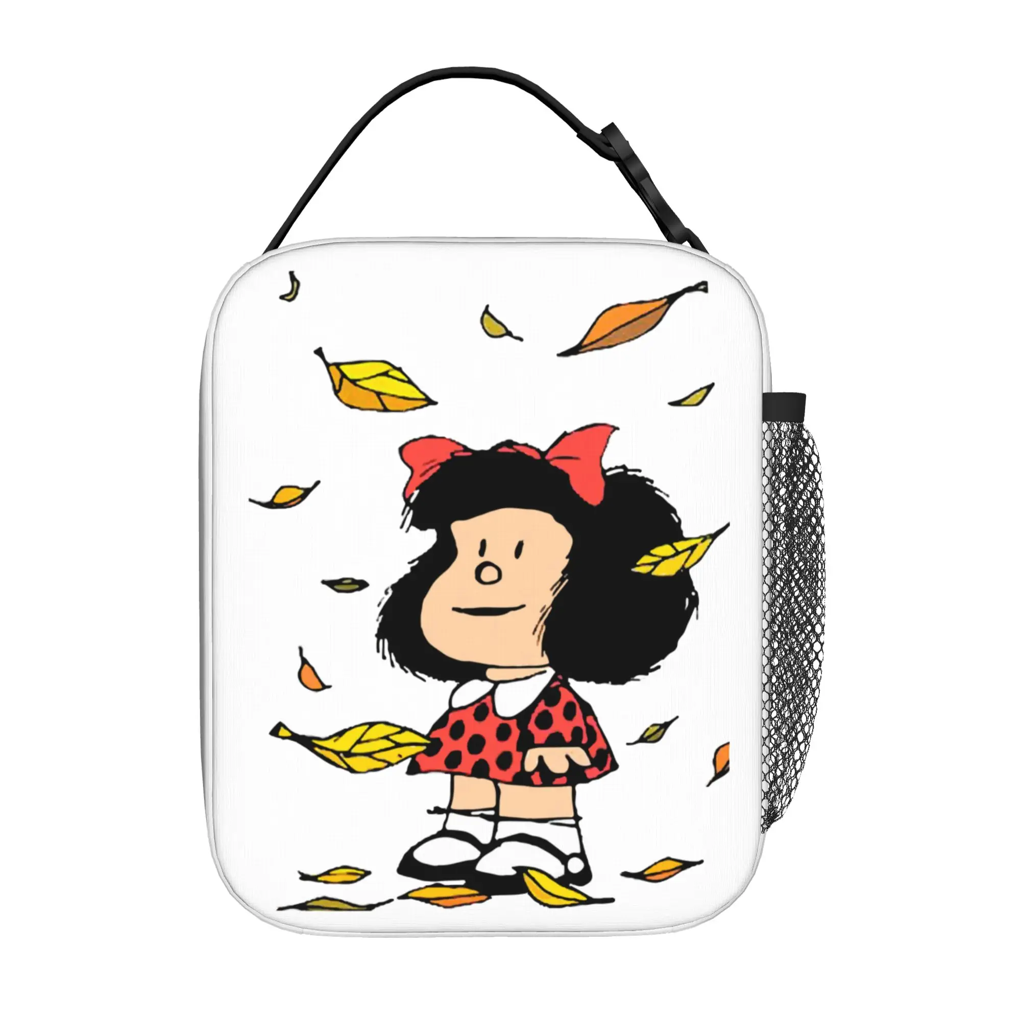 Cartoon M-Mafaldas Thermal Insulated Lunch Bags for Office  Portable Food Container Bags Thermal Cooler Lunch Boxes
