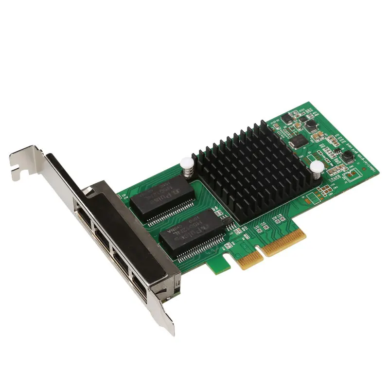 Card Chuyển Đổi PCI Express Sang 4 Cổng Máy Chủ Mạng Intel350 PCIe 4X1G Máy Chủ Thẻ Lan Cho Máy Tính Để Bàn Laptop