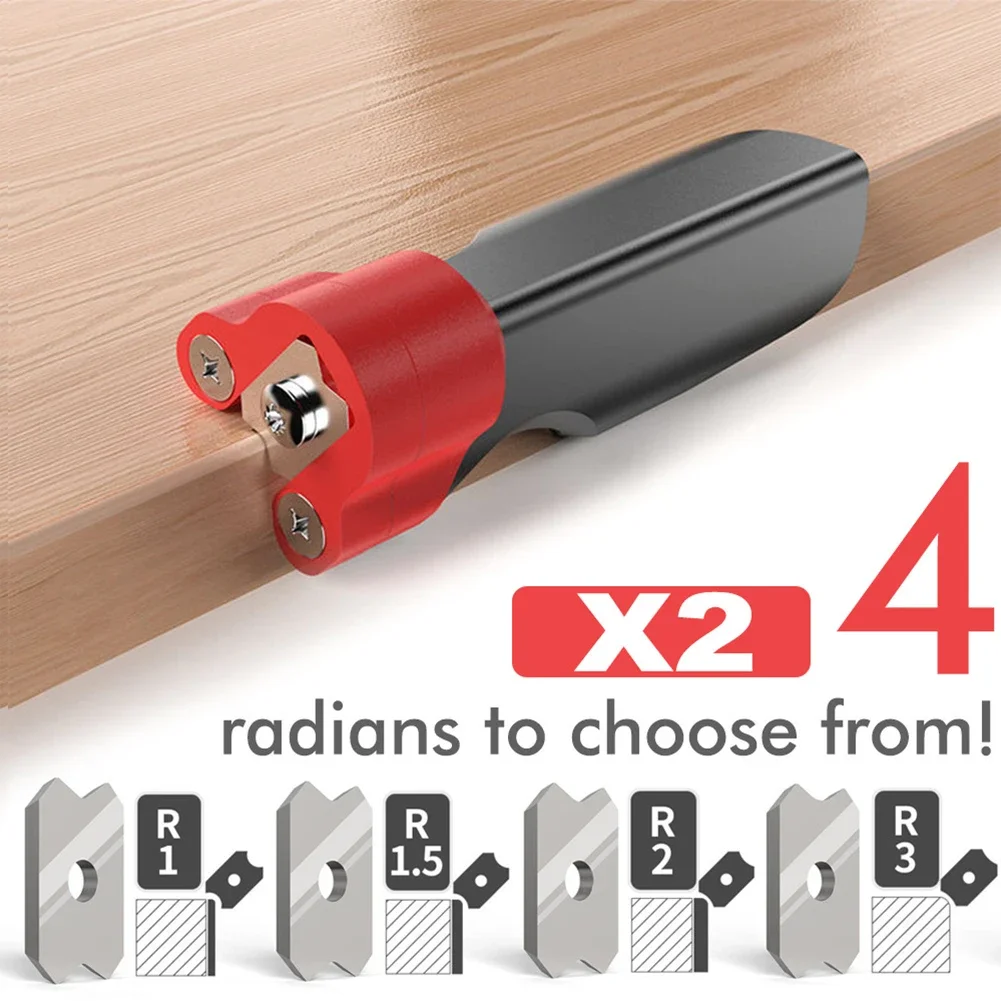

1pcs Woodworking Trimming Knifes Angle Manual Planer Blade Chamfer Round Corner Scraper Tool Hand Tool Wood Deburring Tool