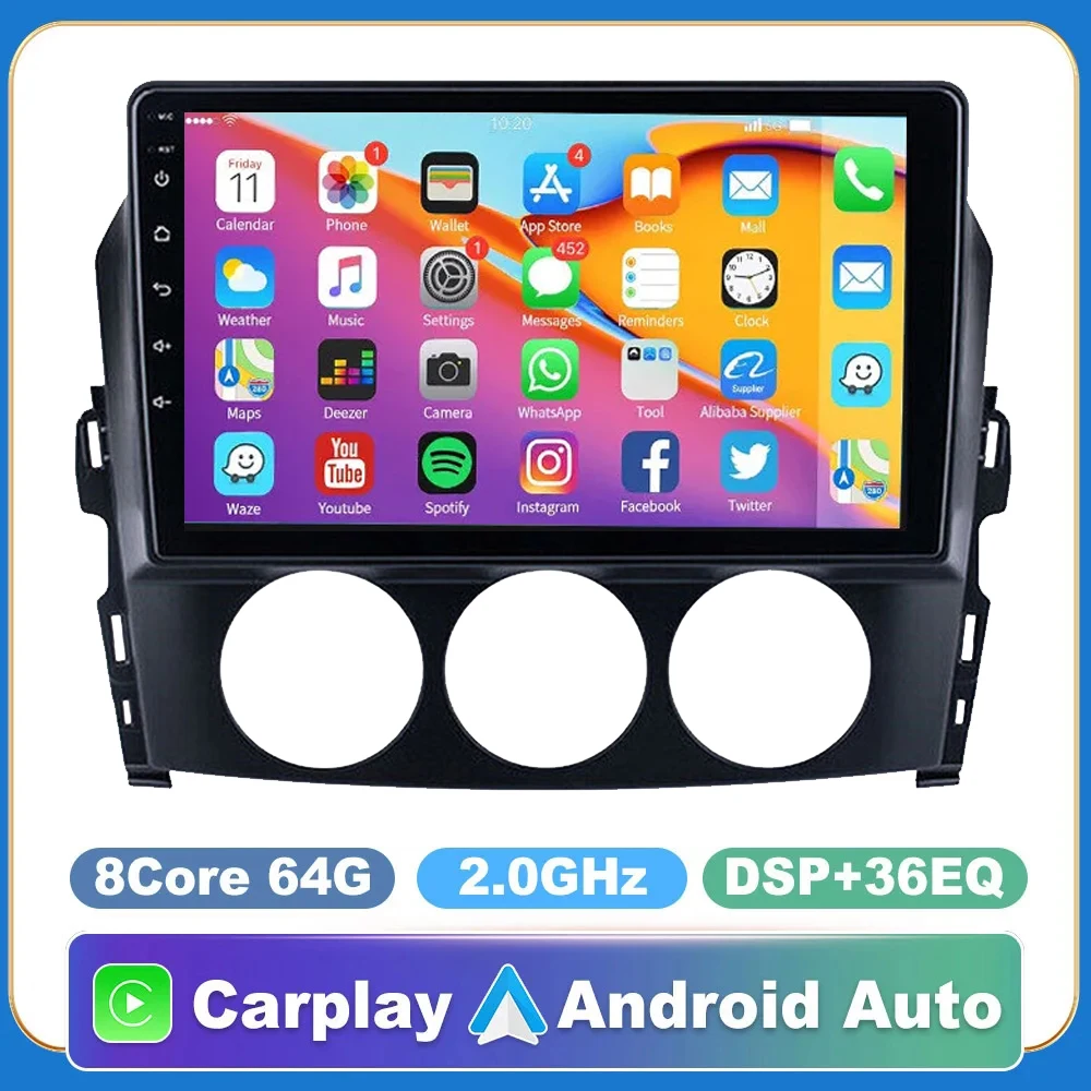 

Android 14.0 Radio For Mazda MX-5 MX5 MX 5 NC 2005-2015 Wireless Carplay Car Multimedia Player Navigation GPS Intelligent System