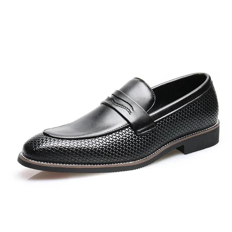 Business Hochwertige Abendschuhe für Herren-Loafer, klassische Lederschuhe, Outdoor-Männer-Turnschuhe, Nähen, atmungsaktive Herren-Kleiderschuhe