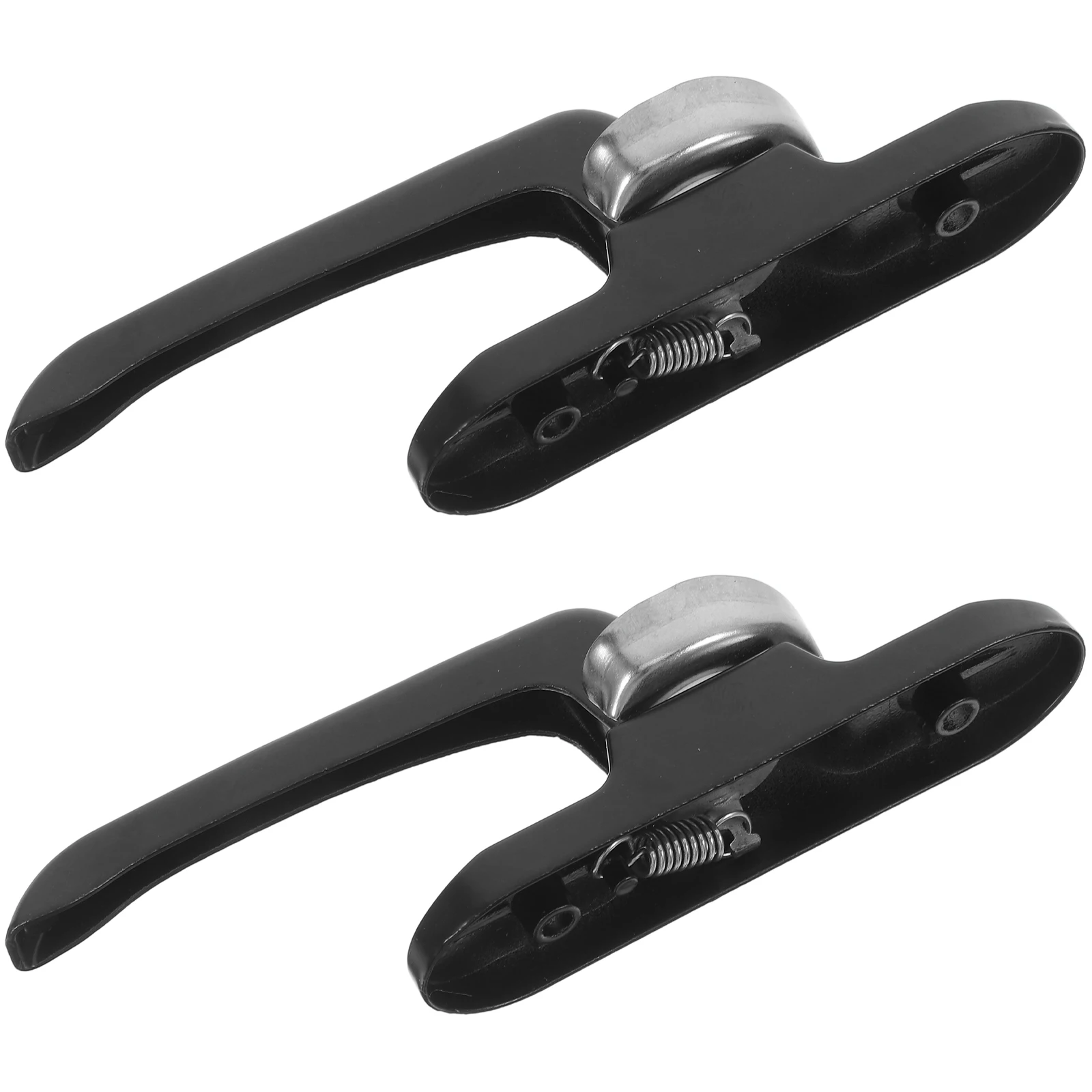 

2pcs Window Locks Security Zinc Alloy Crescent Sliding Glass Door Latch Heavy Duty Sash Old Windows Child Safety Black Stainless