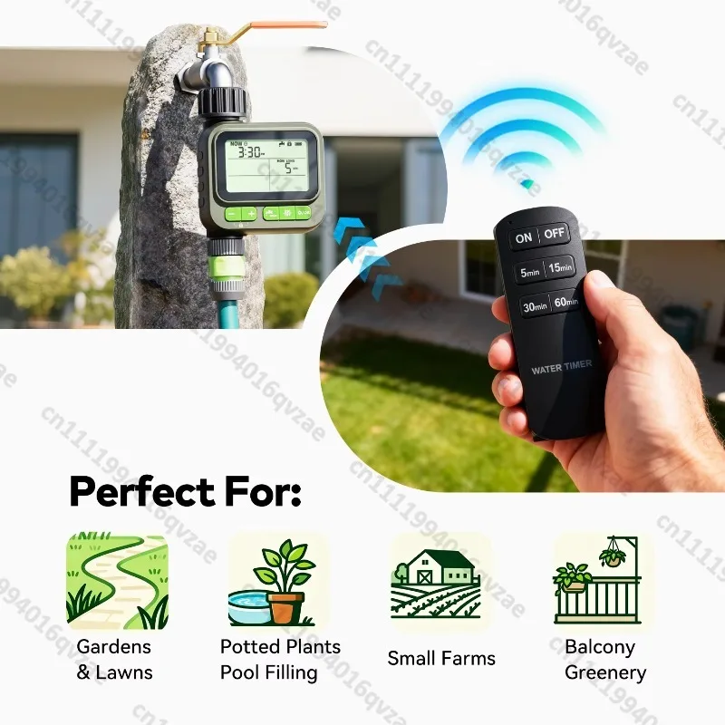 WiFi Smart Sprinkler Timer, Programmable Garden Irrigation Timer, Rainproof Function, Manual Automatic Irrigation System