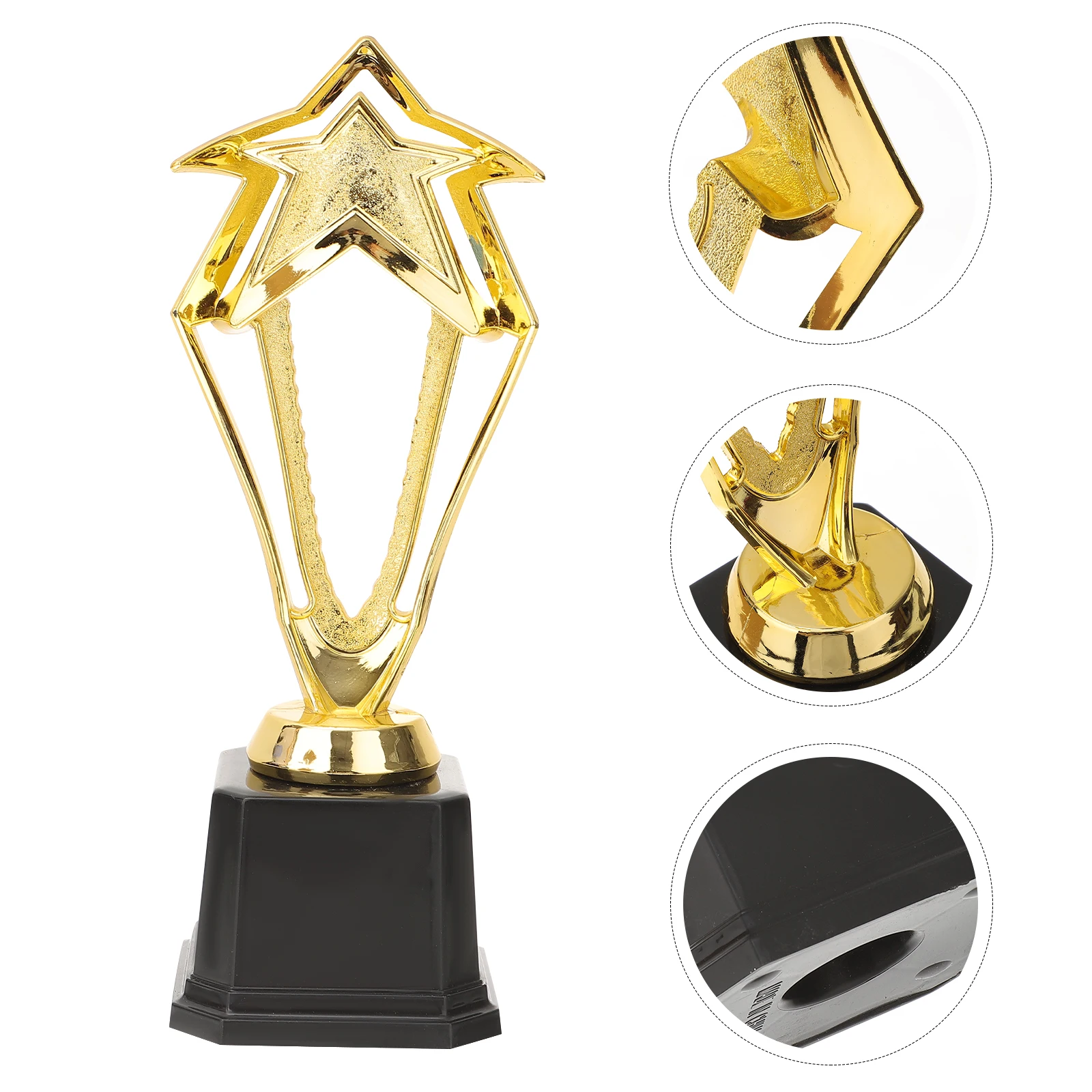 

Pentagram Trophy Decorations Large LED Awards and Trophies Golden Ceremony Child
