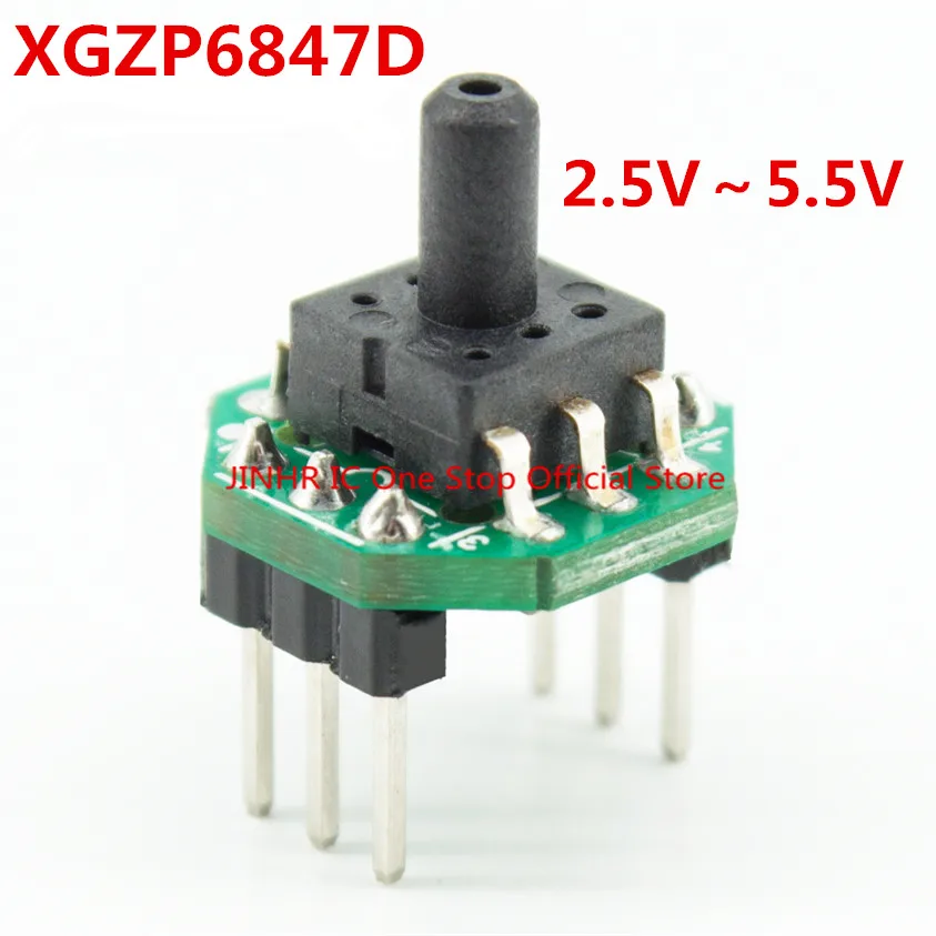 New 1PCS XGZP6847D, 2.5V～5.5V, -100kPa～1kPa…1000kPa, Pressure sensor module