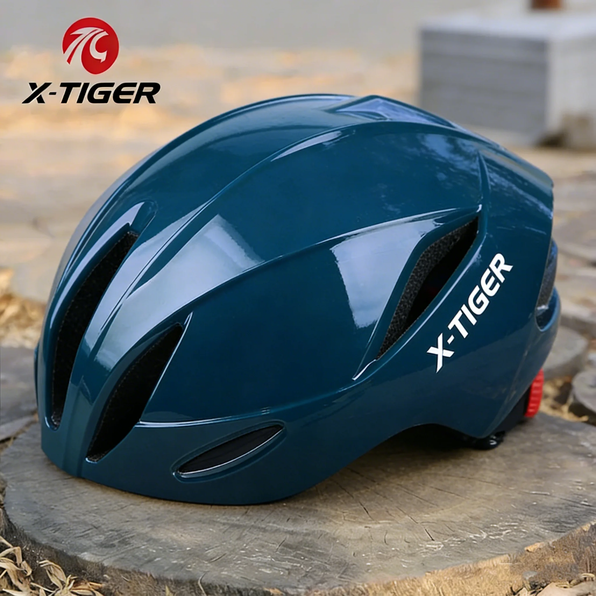 X-TIGER Breathable Cycling Helmet 3-Layer Protection 13 Vents Velcro Mountain Road Bike Helmet 58-61cm Head Bicycle Accessories