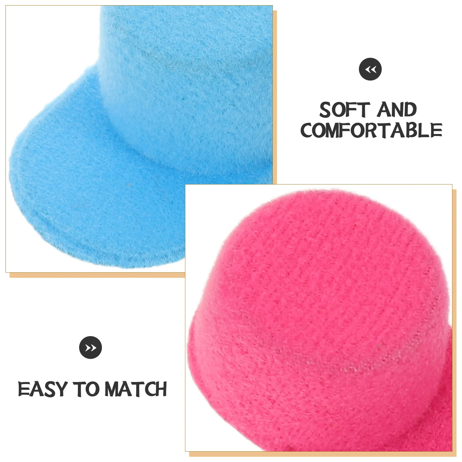 10 قطعة قبعات البيسبول الصغيرة مادة لينة قبعة صغيرة الدعائم كعكة القبعات العالية Crafts بها بنفسك الحرف لوازم الحفلات مصغرة صور الدعائم #6