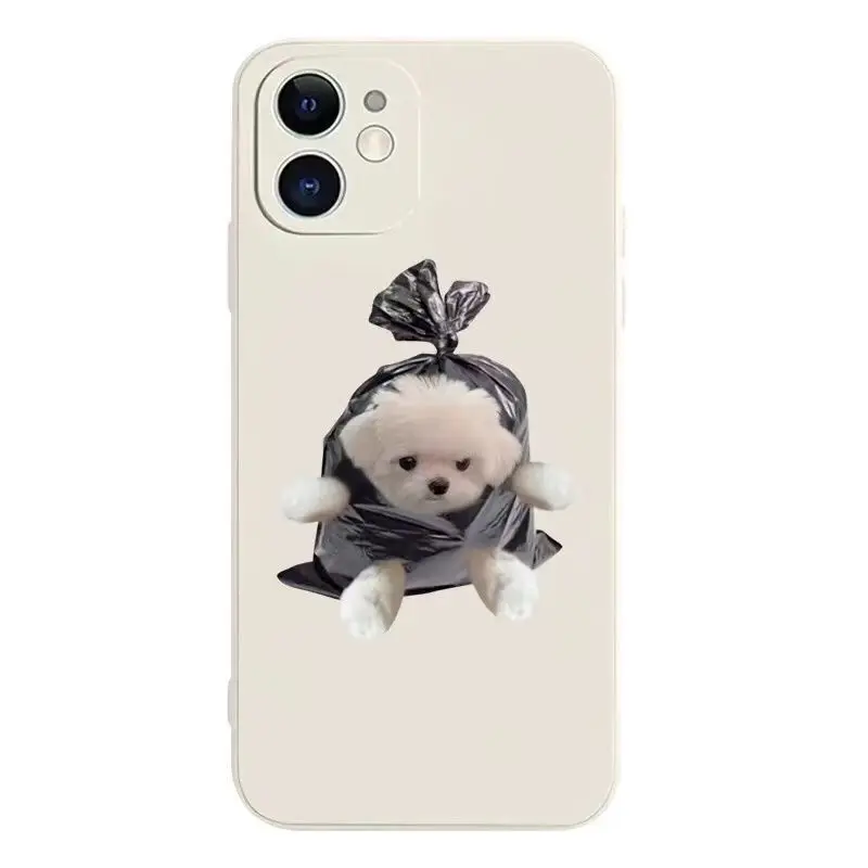 Nette hund katze telefon fall für iphone 11 13 pro max 14 plus 12 mini Stoßfest silikon abdeckung für iphone xr xs x 7 plus 8 se2 se3 6