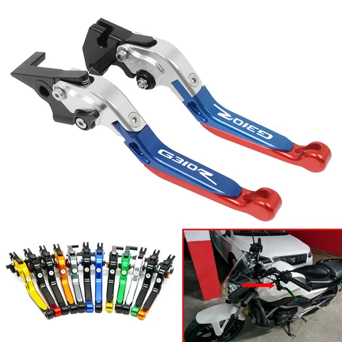 Para BMW G310R G310 R G 310 R G310GS 2017-2020 manillar de motocicleta CNC palancas de embrague de freno extensibles plegables ajustables