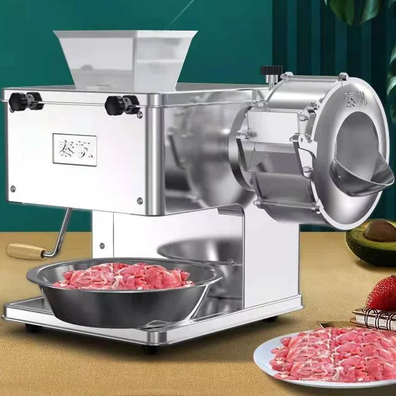 

Stainless steel meat vegetable cutter machine chopper electric food slicer commercial Multifunction Shred Knife 220v/110v manual