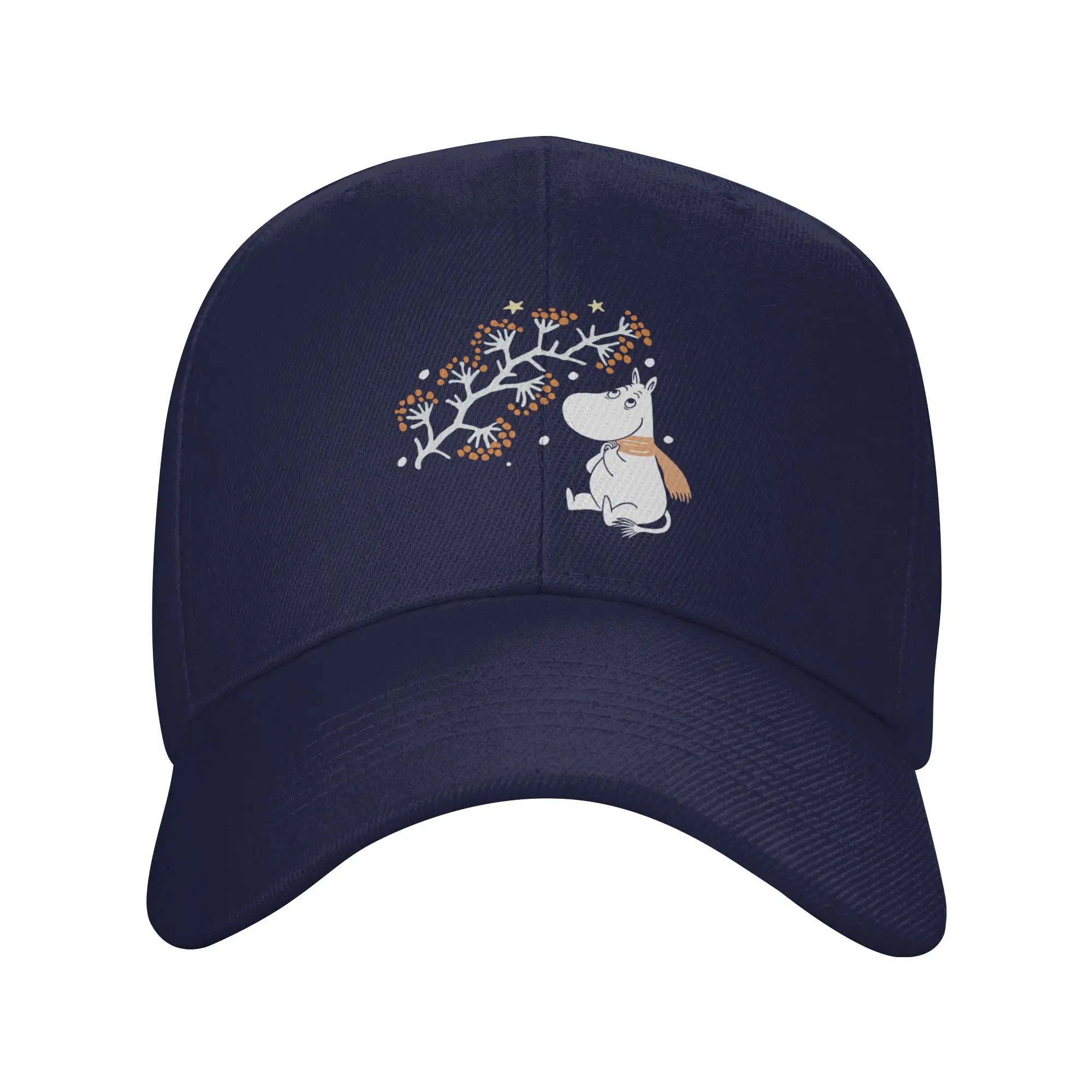 Moomings Moomintroll Moomin's First Snow - Gorras de otoño unisex, estilo vintage, gorra para el sol, gorra de papá, gorra de béisbol ajustable de poliéster