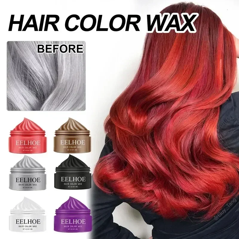 Instant Hair Dye Wax Temporary Hair Coloring Natural Matte Hair Color Shampoo Disposable Styling cabello краска для волос