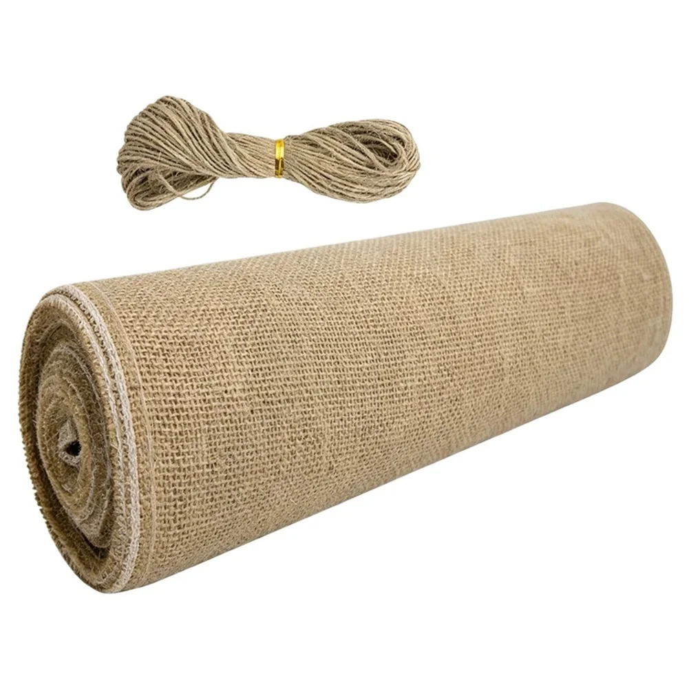 Natural Hemp Tree Wrap Cloth 30cm Wide x 600cm Long for Winter For Plant Insulation and Animal Bite Prevention