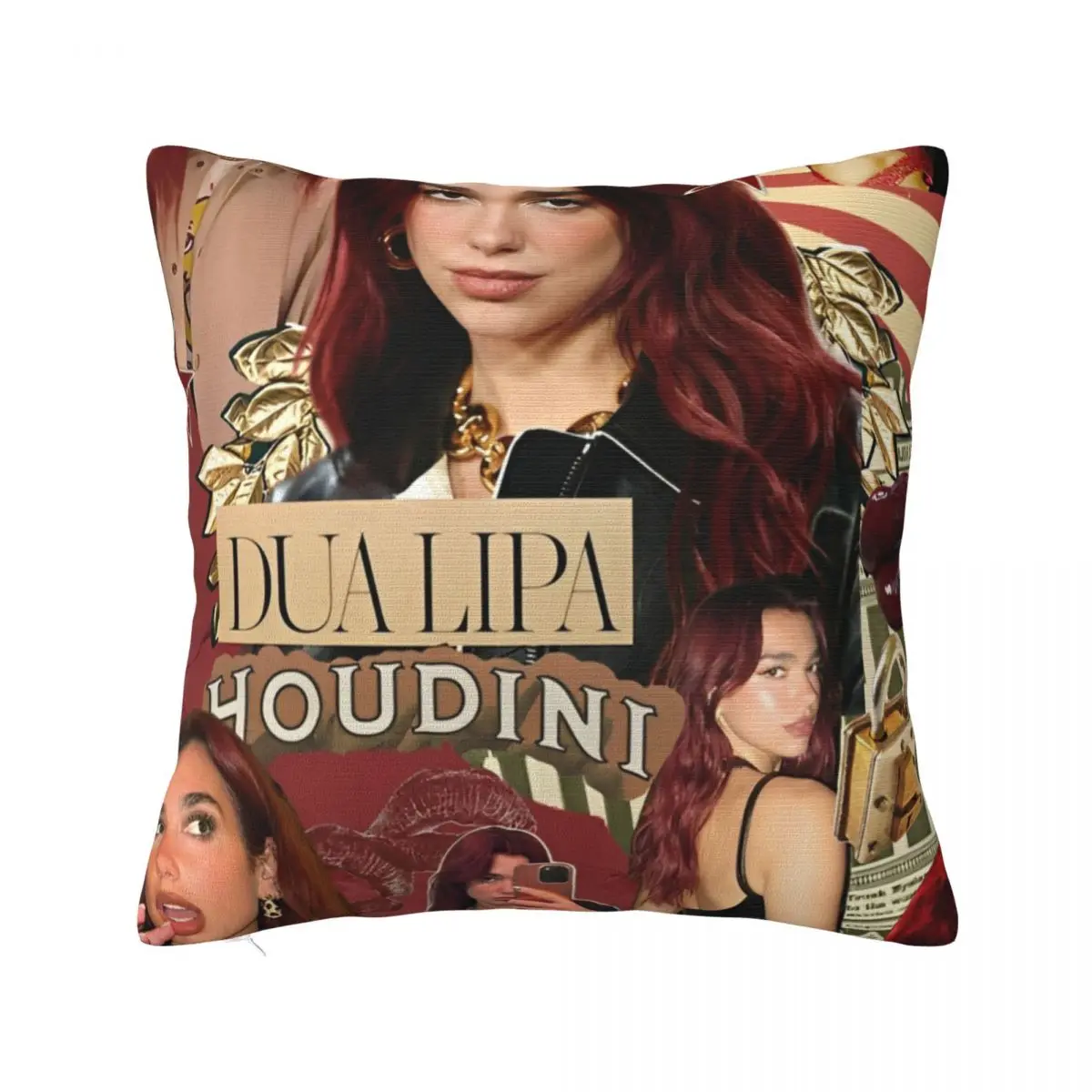 

D-Dua Lipa Singer Pillowcase Soft Fabric Cushion Cover Decorative Throw Pillow Case Cover Bed Square 40X40cm